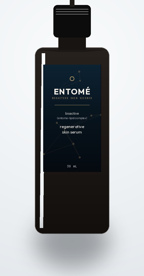 Entomé Regenerative Serum, Midnight Bio Blue label